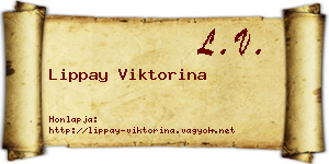 Lippay Viktorina névjegykártya